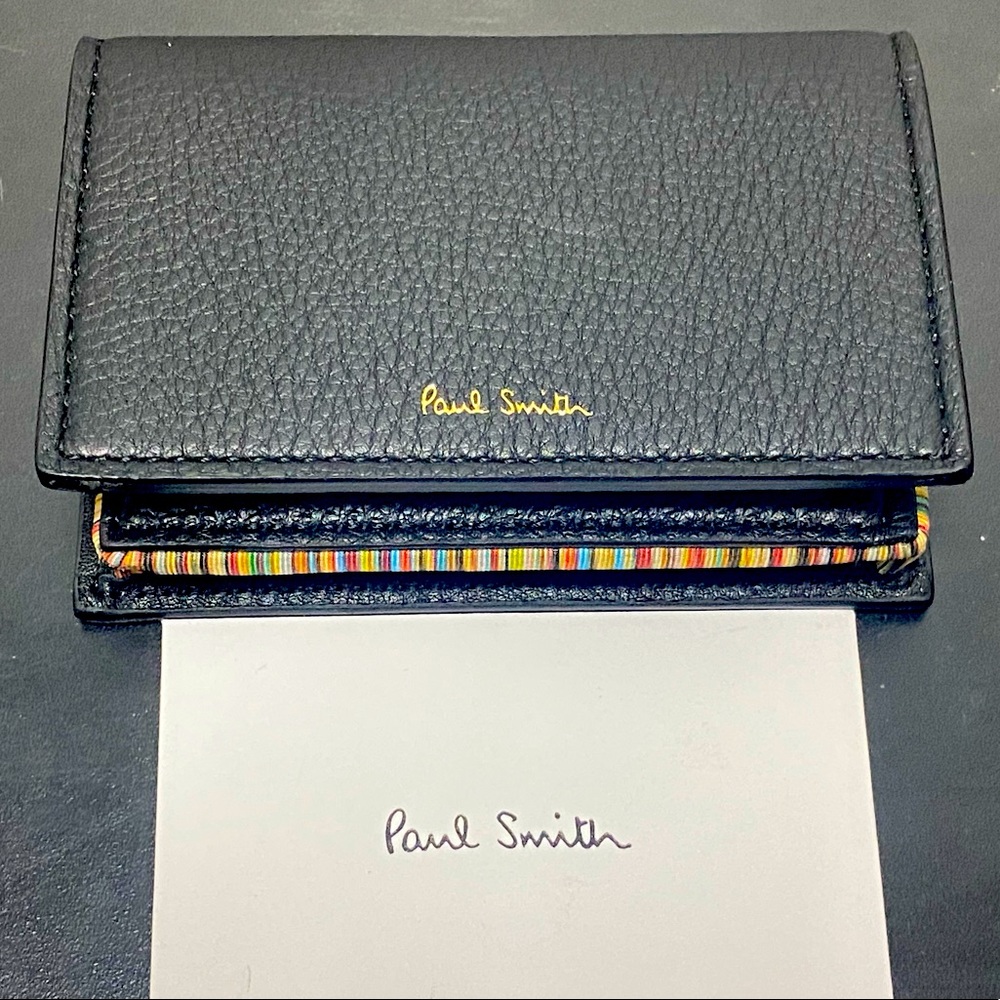 NWT: Paul Smith Signature Stripe Card Holder/Pouch “M1A-6711-FMULTR”